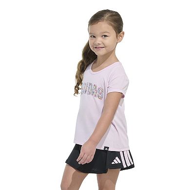 Baby & Toddler Girl adidas Graphic Tee & Flounce Skort Set