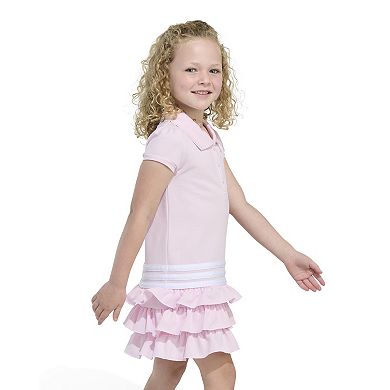 Toddler Girl adidas Ruffle Tiered Polo Shirt Dress