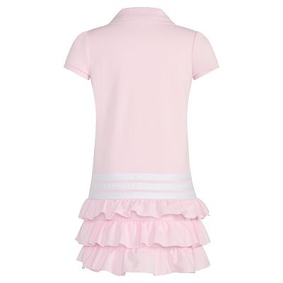 Toddler Girl adidas Ruffle Tiered Polo Shirt Dress