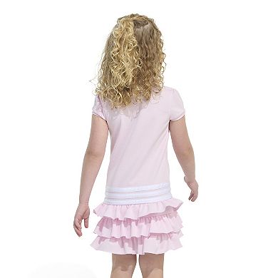 Toddler Girl adidas Ruffle Tiered Polo Shirt Dress