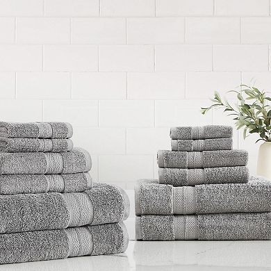 London Fog 12-Piece Signature Solid Towel Set