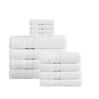 London Fog 12 pc Signature Solid Towel Set