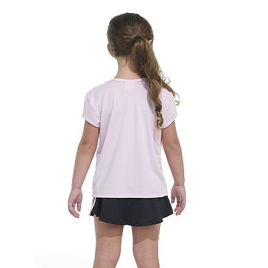 Girls adidas Pleated Tee and Flounce Skort Set