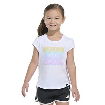 Girls 4-6 adidas Triple Logo Tee