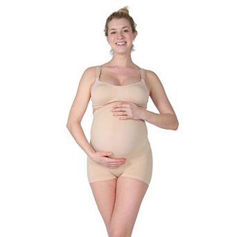 High-Waisted Maternity Boy Shorts