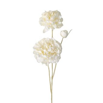 Sullivan's Cream Peony Stem Artificial Flower Decor