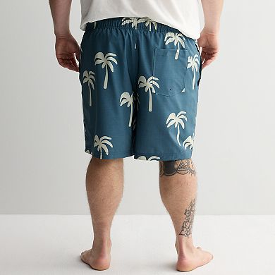 Big & Tall Trinity Coast Palm Tree Silhouettes Swim Trunks