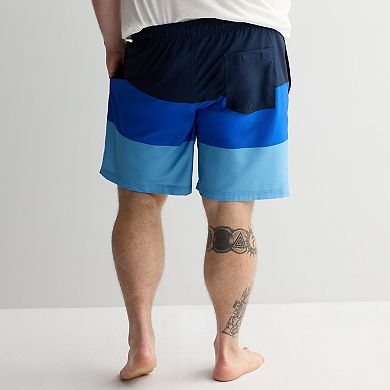 Big & Tall Trinity Coast Colorblock Swim Trunks