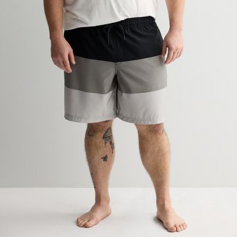 Big & Tall Trinity Coast Colorblock Swim Trunks