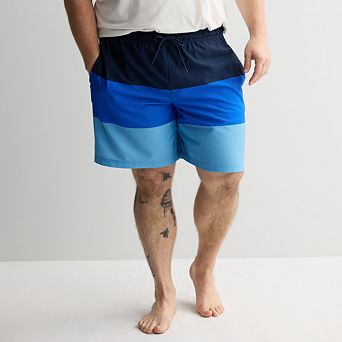 Big & Tall Trinity Coast Colorblock Swim Trunks