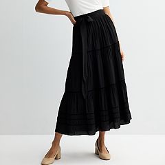 Kohls black maxi skirt sale