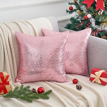 2 pc Throw Pillow Covers Cushion Covers For Bed Sofa Bedroom Living Room Home Decor 16" X 16"