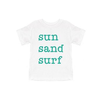 Sun Sand Surf Toddler Short Sleeve Graphic Tee