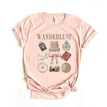Simply Sage Market Wanderlust Travel Collage Short Sleeve Tee