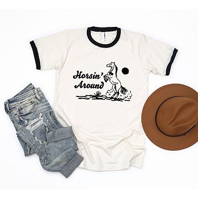 Horsin' Around Ringer Tee