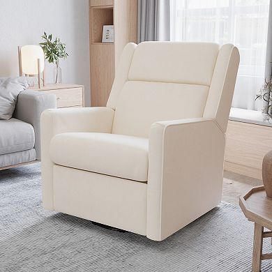 Merrick Lane Manual Rocking Recliner Chair With 360° Swivel And Gliding Motion