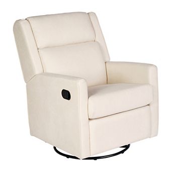 Merrick Lane Manual Rocking Recliner Chair With 360° Swivel And Gliding Motion