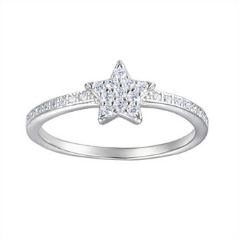 Junior Jewels Kids 14k Gold Over Silver Cubic Zirconia Star Ring