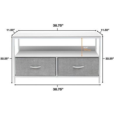 Sorbus Tv Stand Dresser With 2 Drawers - Bedroom, Living Room, & Dorm Furniture