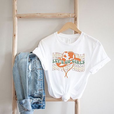 Let's Go Girls Hat Short Sleeve Graphic Tee