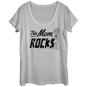 Women's The Flintstones Wilma This Mom Rocks Graphic Tee