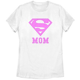 Women's Superman Logo Mom Graphic Tee