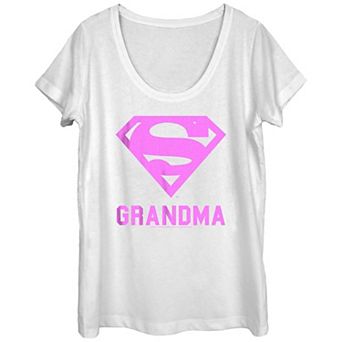 Women's Superman Logo Grandma Graphic Tee
