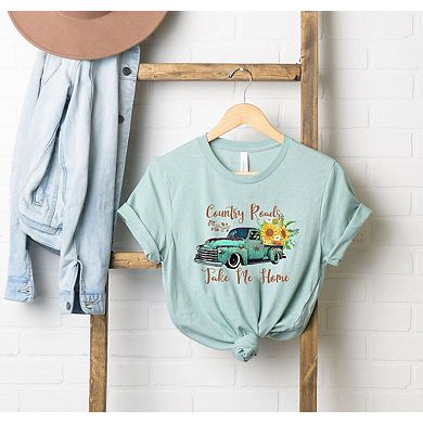 Country Roads Truck Short Sleeve Graphic Tee