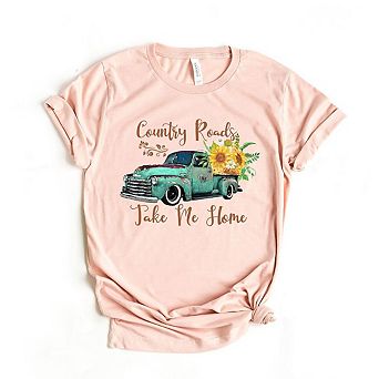 Country Roads Truck Short Sleeve Graphic Tee