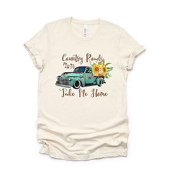Country Roads Truck Short Sleeve Graphic Tee