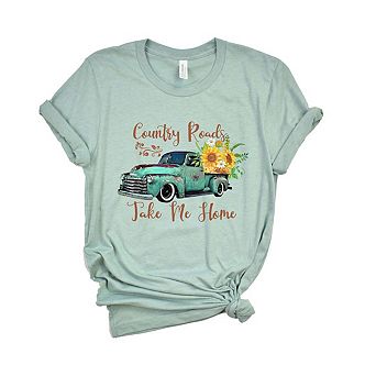 Country Roads Truck Short Sleeve Graphic Tee