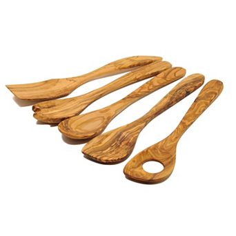 Olive Wood Utensil Set Of 5