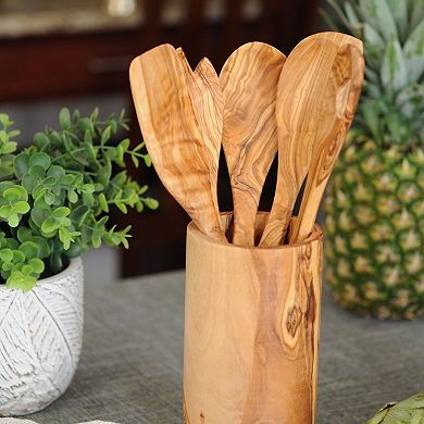 Olive Wood Utensil Set Of 5