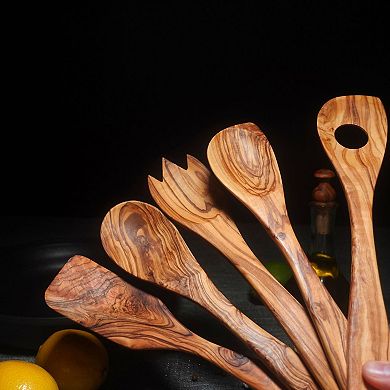 Olive Wood Utensil Set Of 5