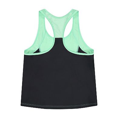 Girls 4-16 ZeroXposur Terrace Zip-Front Tankini Set with Shorts 3-Piece Swim Set