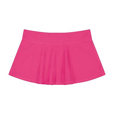 Girls 4-16 ZeroXposur Hopscotch Bobble Trim Tankini with Skirt 3-Piece Swim Set