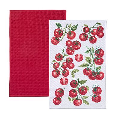 Caro Home Cherry Tomatoes Kitchen Towel 2-pk.
