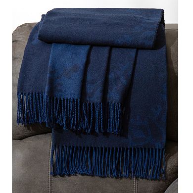 Discover Europe - Made in Italy La Limonaia Tessuti Blue Throw Blanket