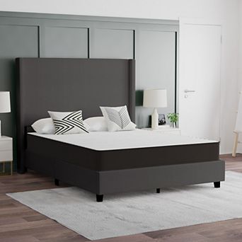 Emma and Oliver Asteria Medium Firm Hybrid Innerspring Mattress in a Box with Knit Fabric Top