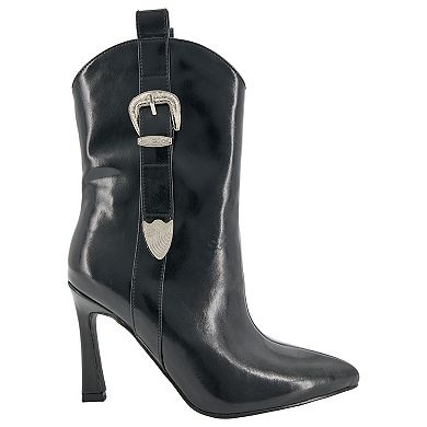 Rampage Pamela Women's Belt Detail Heeled Boots