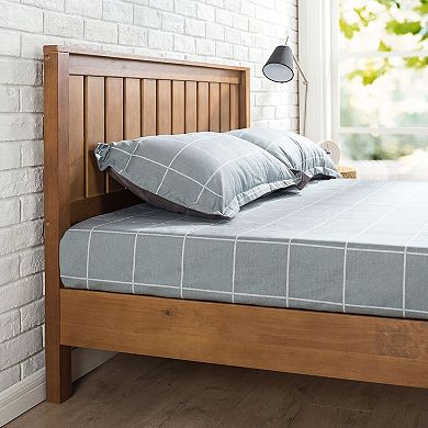 Twin Solid Wood Platform Bed Frame With Headboard