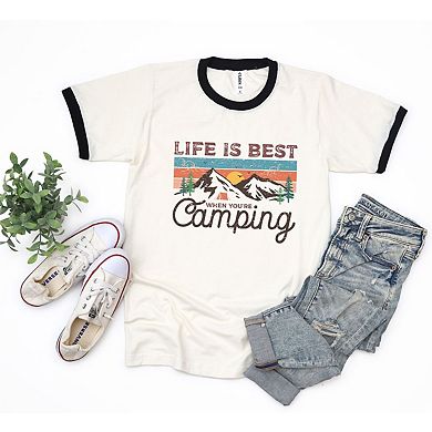 Life Is Best When You're Camping Ringer Tee