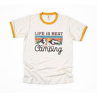 Life Is Best When You're Camping Ringer Tee