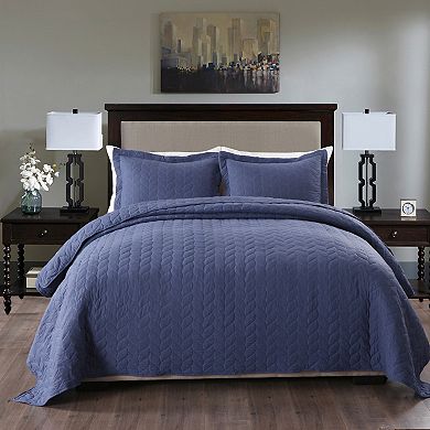 Marcielo 3 Piece Lightweight Bedspread Quilt Set