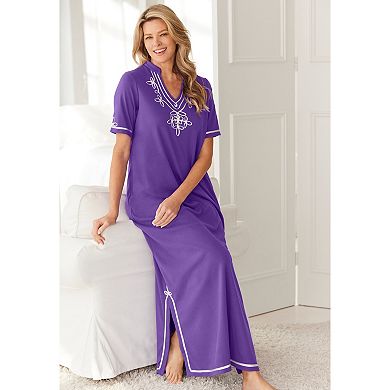 Only Necessities Plus Size Embellished Knit Lounger