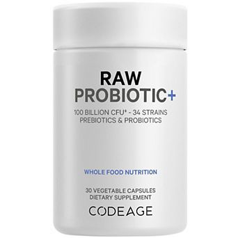 Codeage Raw Probiotic+ 100 Billion CFU Supplement 30 ct