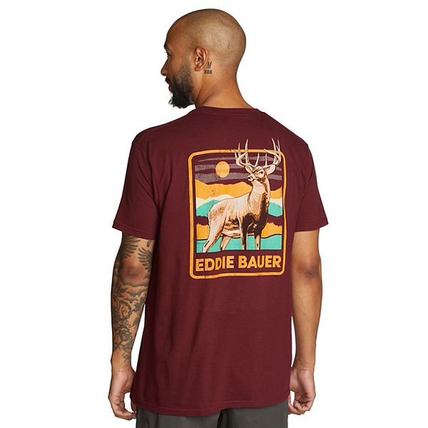 Men's Eddie Bauer Graphic Tee - Burgundy (S)