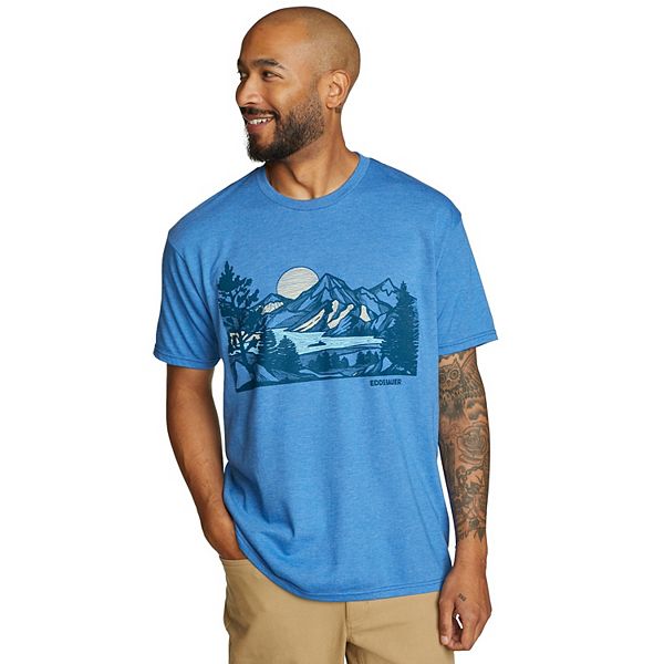 Men's Eddie Bauer Graphic Tee - Scottish Blue Heather (S)