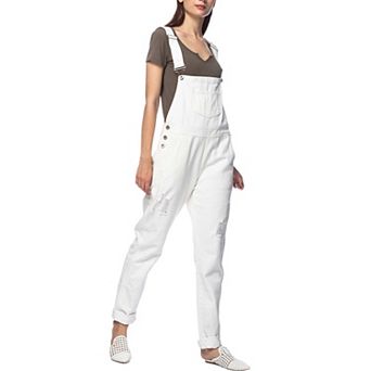 Women's Pocket Denim Tapered Leg Overalls