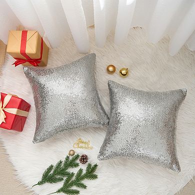 2 Pcs Throw Pillow Covers Cushion Covers For Bed Sofa Bedroom Living Room Home Decor 18" X 18"